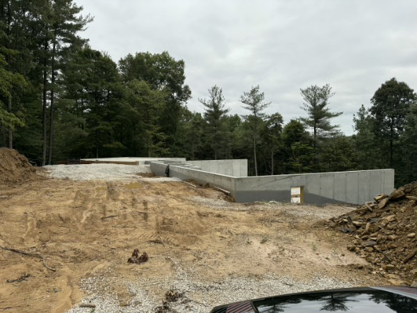 Completed Chamness House basement foundation walls
