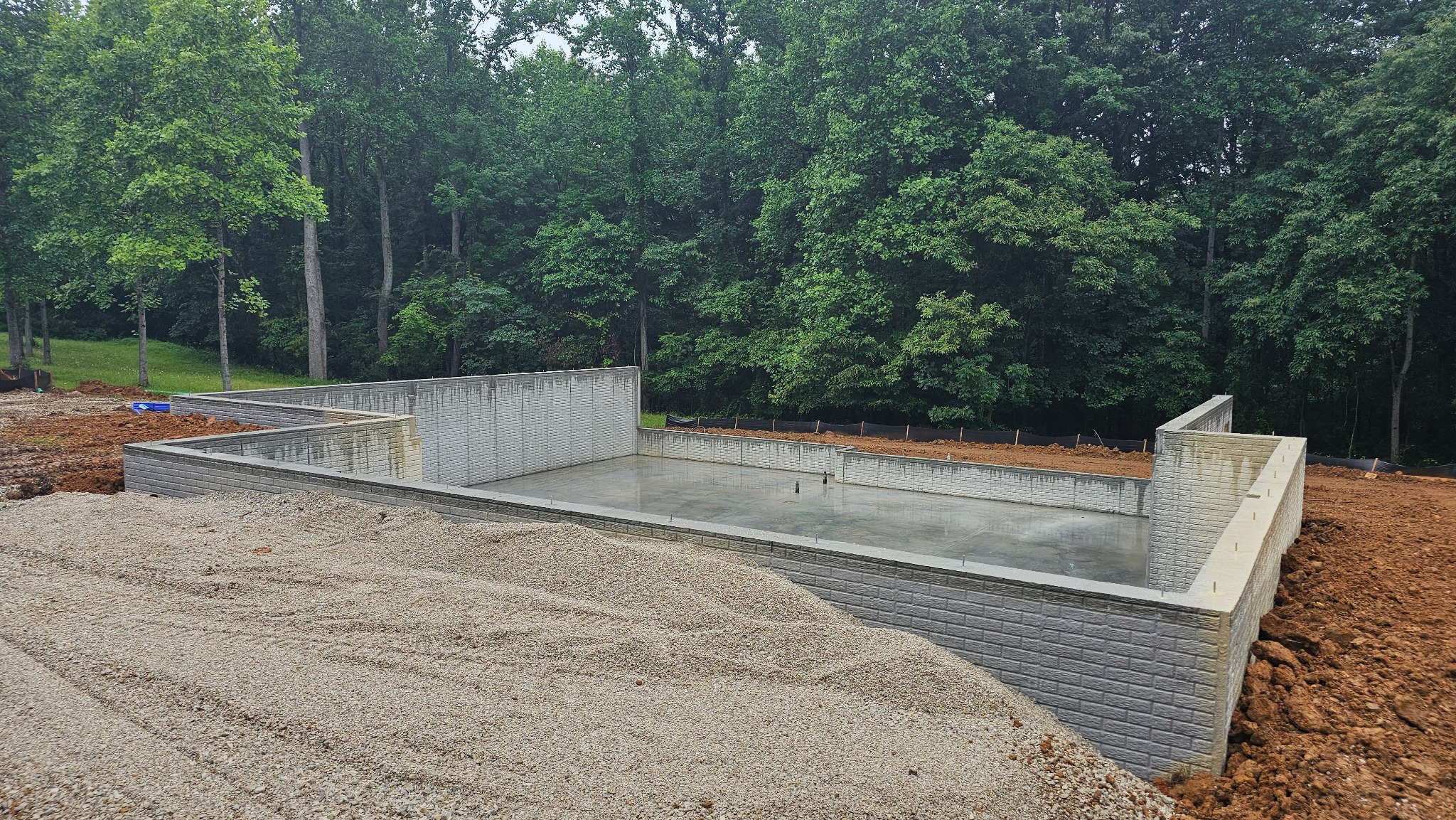Ventura House foundation and lower-level walls